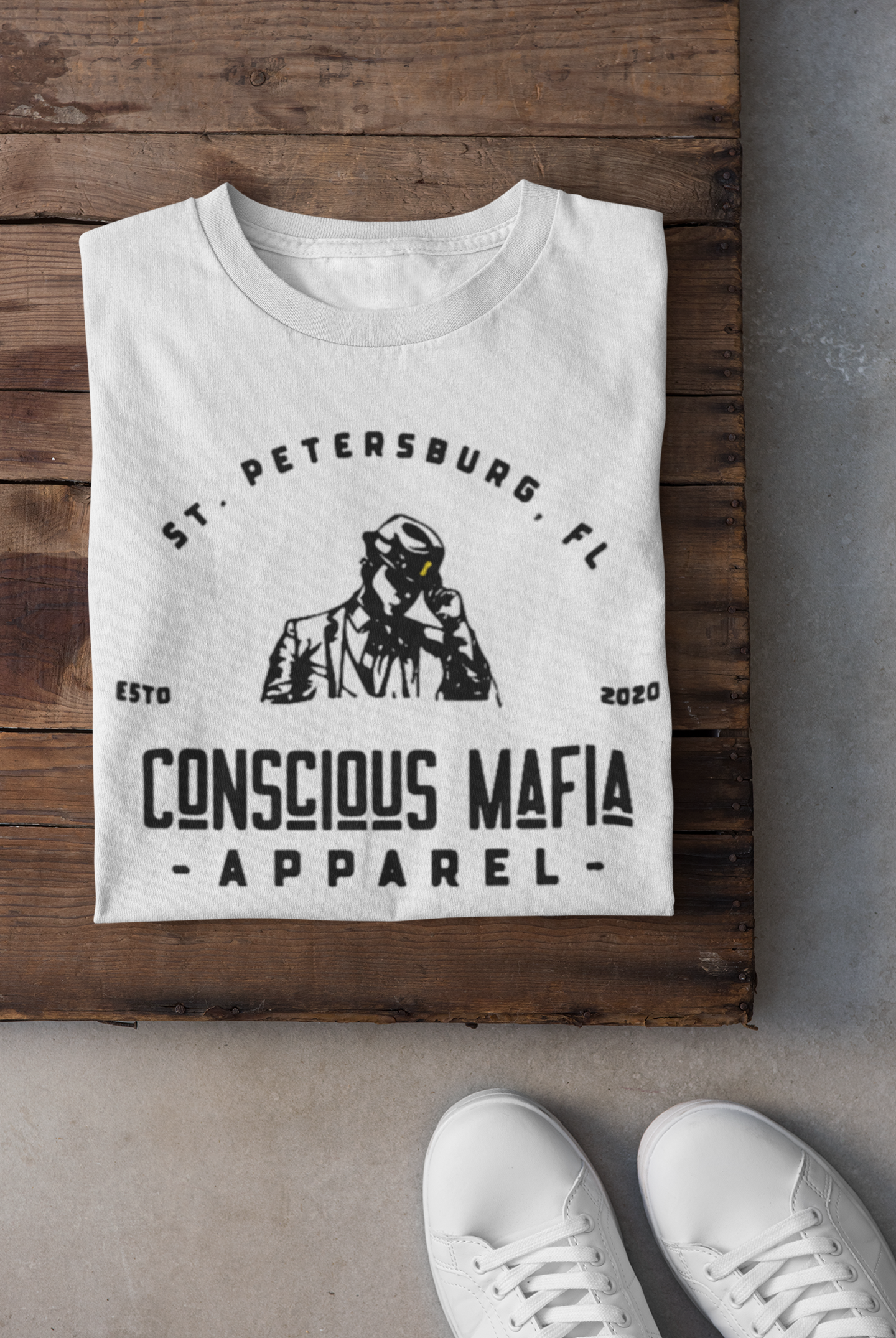 CONSCIOUS MAFIA Apparel Tee (White)