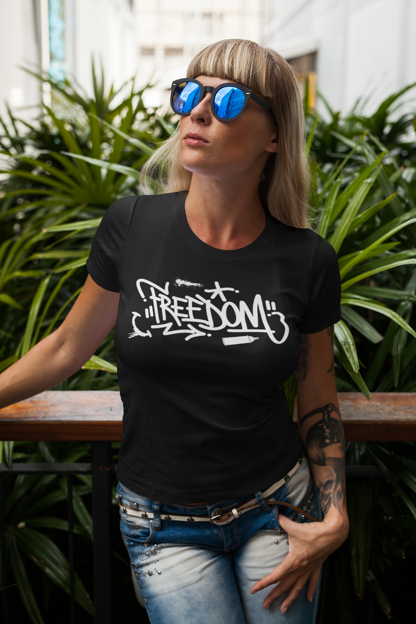 Women's Grafitti Freedom Tee