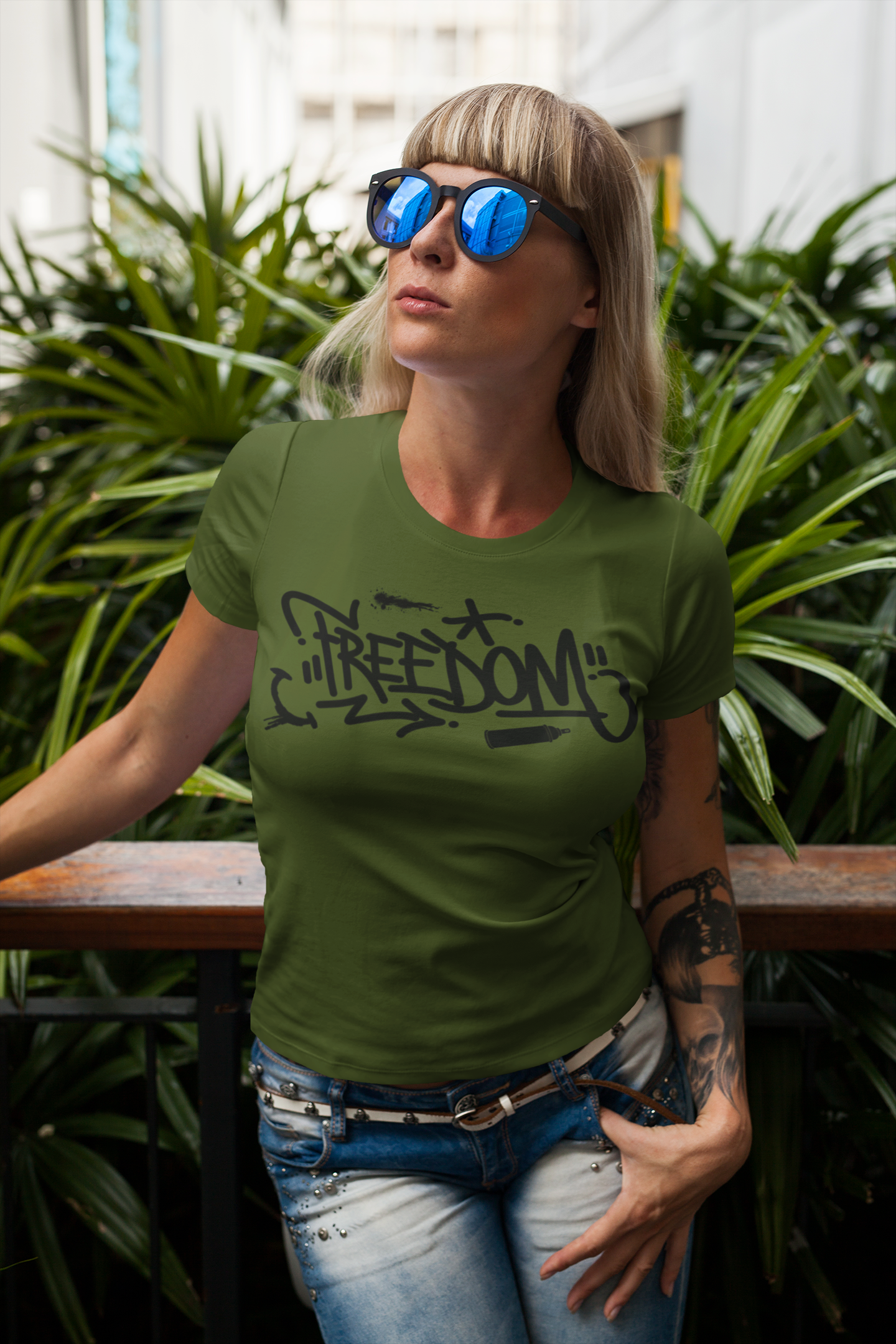 Women's Grafitti Freedom Tee