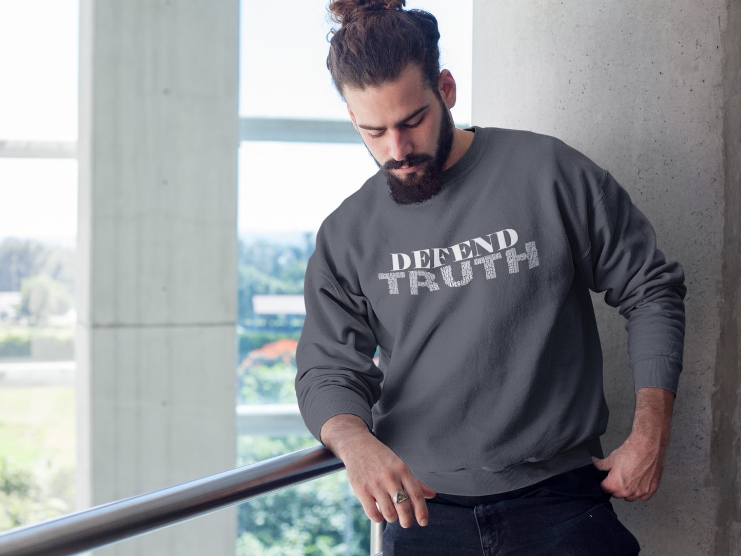 Defend Truth Crew Sweatshirt | ConsciousMafia