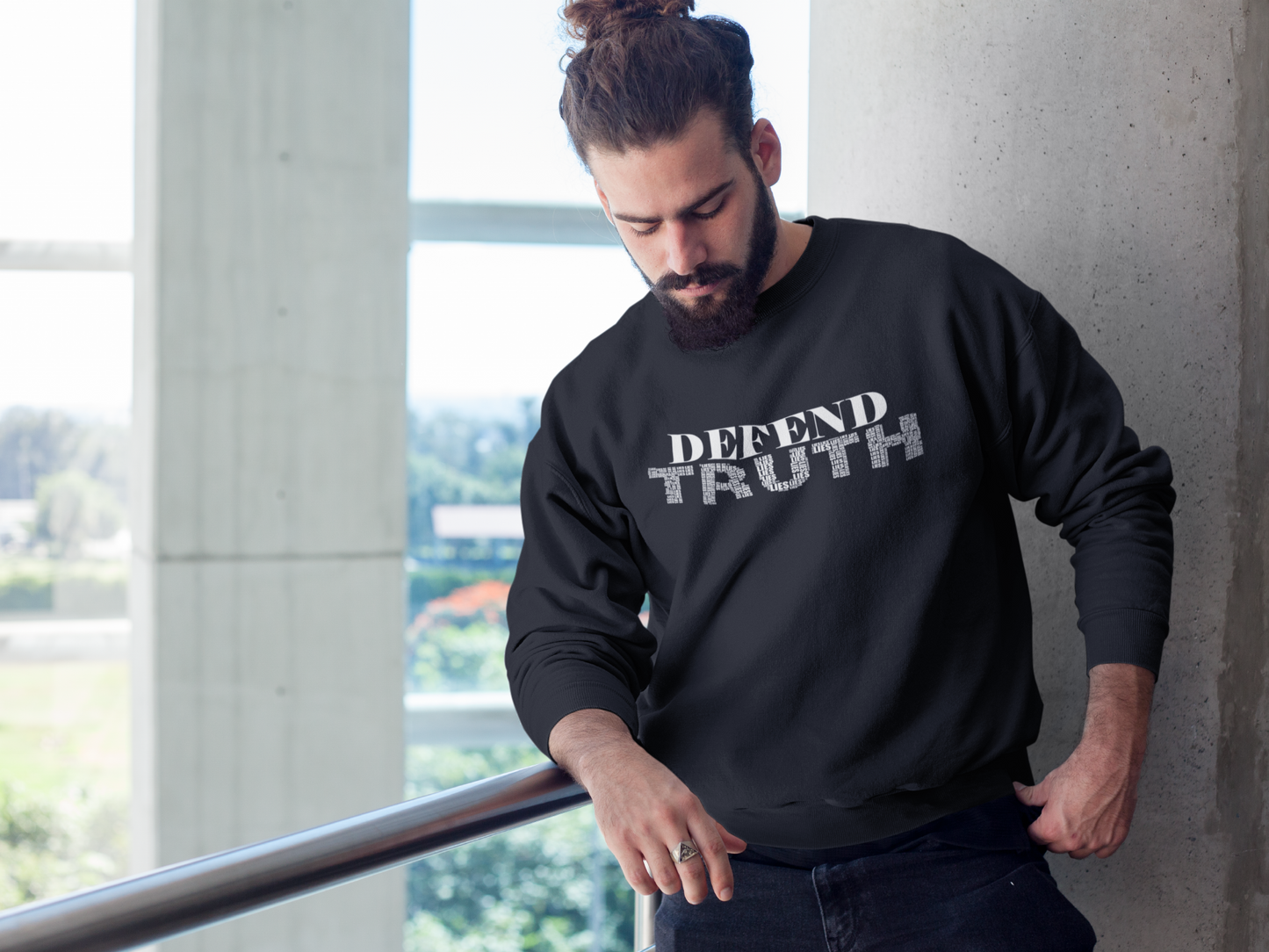 Defend Truth Crew Sweatshirt | ConsciousMafia