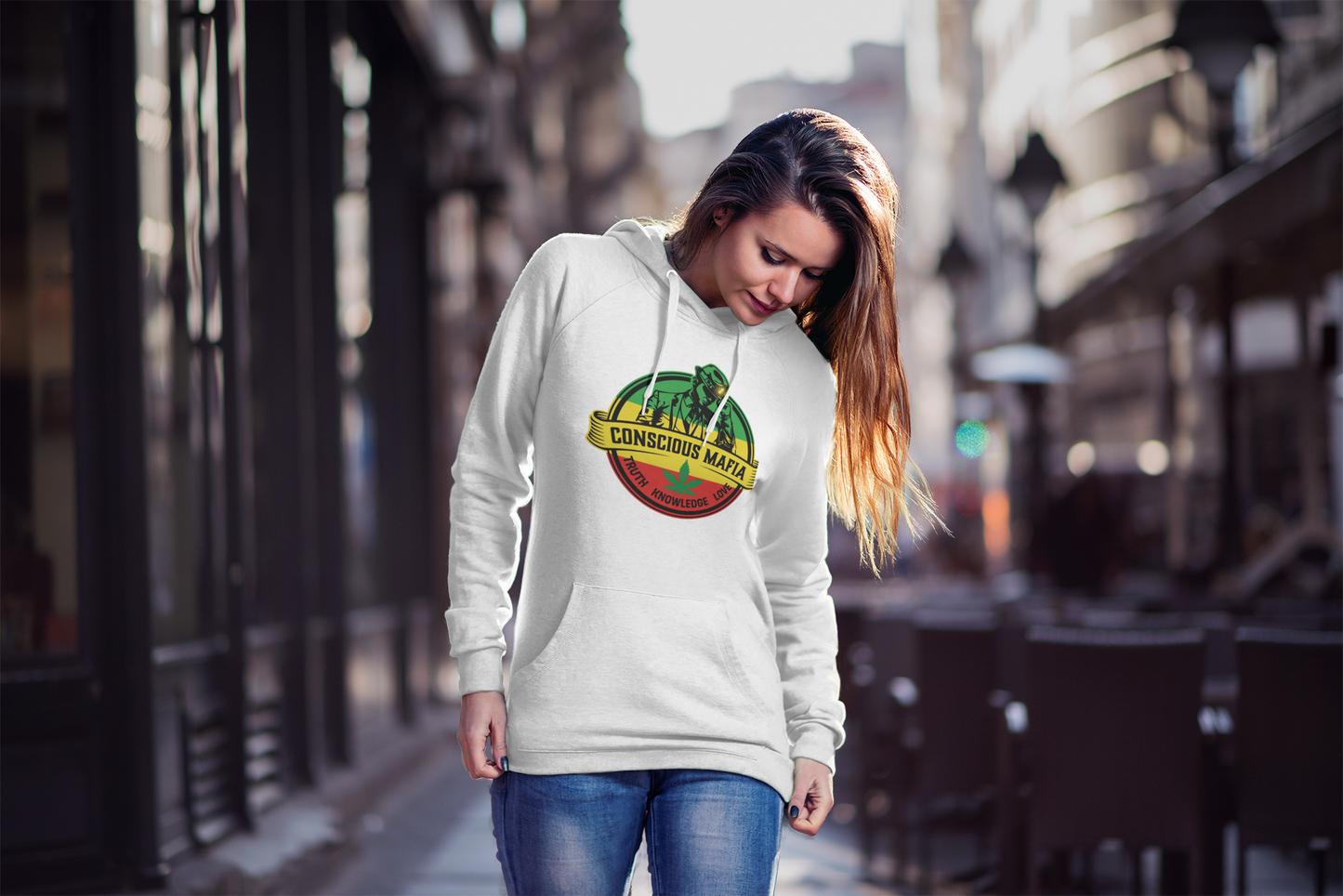 Women's Rasta Conscious Mafia Pullover Hoodie