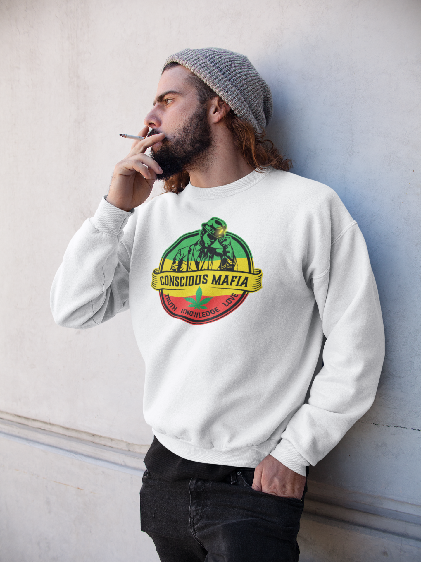 Rasta Crew Sweatshirt | ConsciousMafia