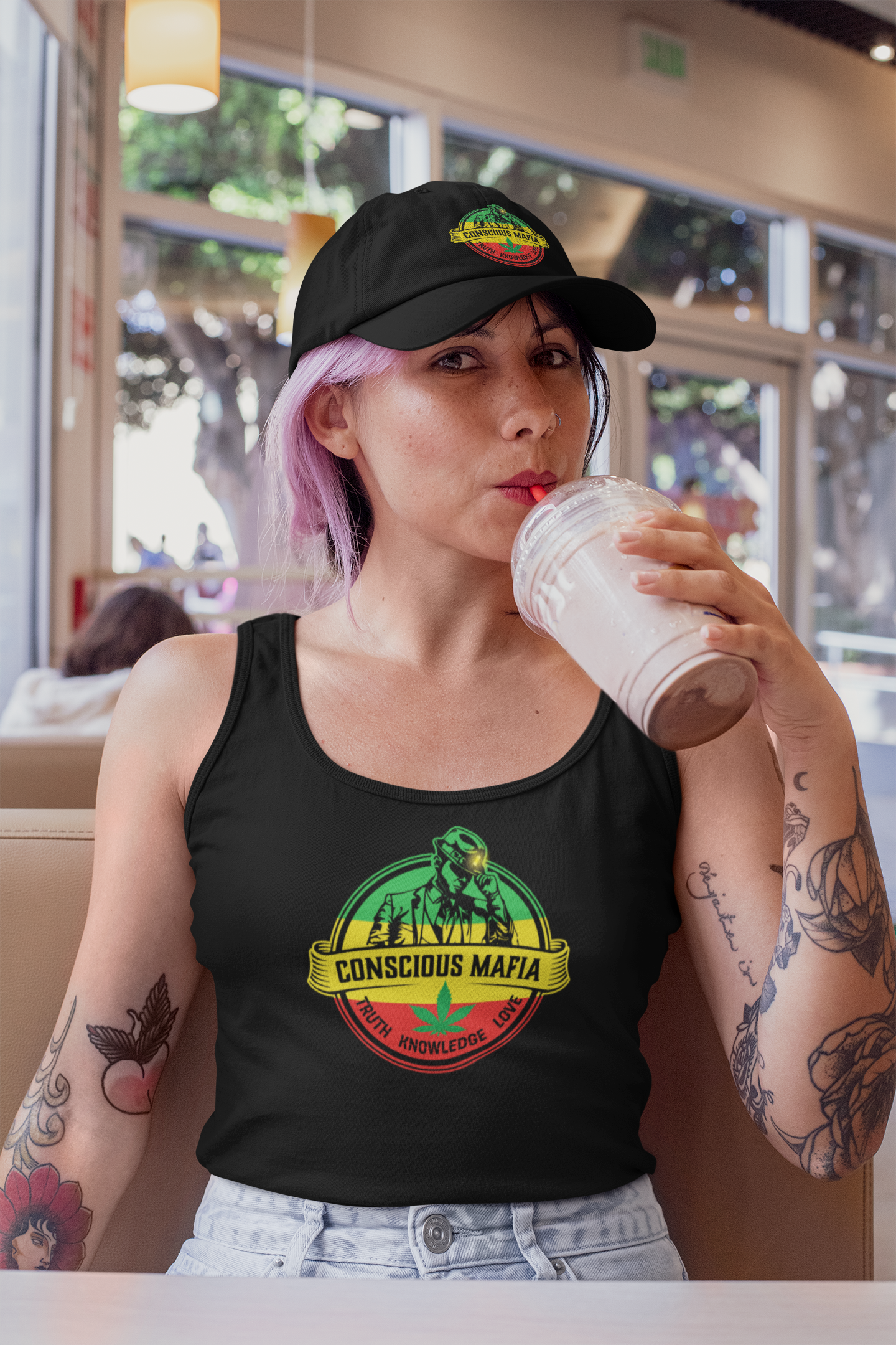 Ladies' Rasta Racerback Tank | ConsciousMafia