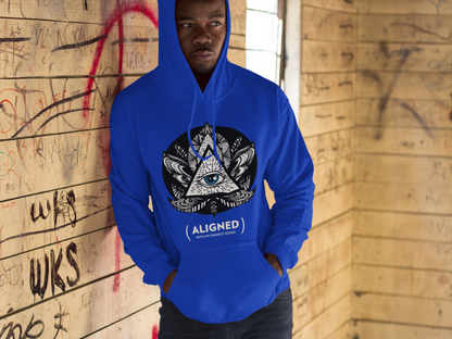 CONSCIOUS MAFIA "Aligned With My Highest Good" Pullover Hoodie (Deep Royal)