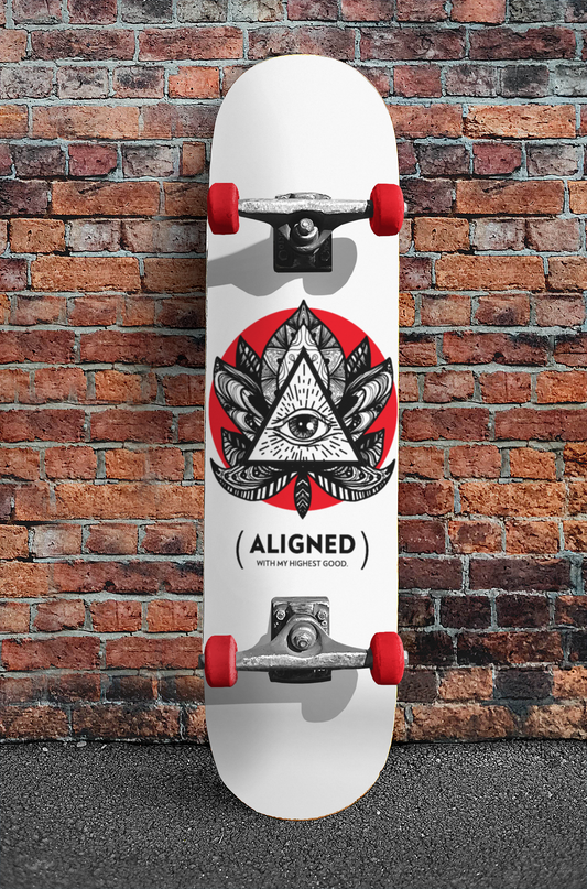 Aligned With My Highest Good Skateboard (Deck only) | ConsciousMafia